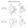 WiFi Smart RotaryTouch Light Dimmer Switch LifeTuya APP Controle Remoto Funciona com Alexa Voice Assistants EU 240228