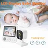 Baby Monitor Camera 2.8 inch 2.4GHz wireless baby monitor 1280P Wifi camera IPS LCD 2-way audio call 1500mAh battery night vision 4 meters Q240308