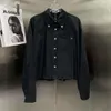 mode dames shirt met lange mouwen designer shirts college stijl temperament vest jas top lente zwarte revers shirt