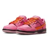 Panda Low Casual Chaussures Triple Rose Rose Whisper Gris Gris Fog Actif Fuchsia UNC BLOSSOM TIVES VERT