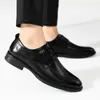 Sapatos casuais oxford couro masculino rendas até preto negócios escritório apartamentos zapatos de hombre chaussure homme