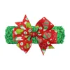 Accessoires pour cheveux Noël bébé enfants bandeaux mignon motif de Noël bandeaux noués arc bandeau mode colorf Santa coiffe nous Dhp9T