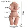 Half body Sex Doll Imitation human physical doll with skeleton half big chest fat buttocks male genitals inverted toys OH98