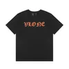 Vlone T-shirt Mäns / kvinnors par Casual modetrend High Street Loose Hip-Hop100% Cotton Printed Round Neck T-shirt US Size S-XL 6189