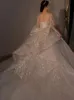 2024 Dubai Luxury una linea di abiti da sposa con paillettes Plus Size Cappella treno Sweetheart Vestido de Novia Appliqued Abiti da sposa da sposa Custom Made