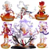 Eylem oyuncak figürleri yeni 19cm tek parça luffy dişli 5 anime figür güneş tanrısı nikka pvc aksiyon figürin heykel koleksiyon model bebek oyuncakları çocuk hediyeleri