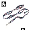 Collari per cani guinzaglio di guinzaglio per cani guinzaglio Truelove floreale pet guinzaglio neoprene manico imbottito controllo del traffico gatto abbastanza forte facile da u dhrtw