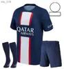 Soccer Jerseys S Mbappe Sergio Ramos Paris 2023 2024 Marquinhos Wijnaldum Verratti Icardi Child Suit Football Shirts 22 23 24 KimpembeH240308