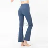 Active Pants Yoga Gym Löst Leggigns Dance Pant Card Pocket Hög midja Märke Bodybuilding Training Sport Casual Wear Leging Women Out Slimming Naken Trousers 240308