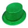 Berets Glittering Plastic Fedora Hat Cap Fancy Dress Costume Accessories Drop