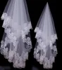 Voiles de mariée en dentelle à bords blancs ou ivoire, 15M, accessoires de mariée, en Stock, 4202779