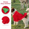 Cat Costumes Xmas Dog Clothes Pet Party Christmas Shirt Clothing Comfortable Costume Fleece Puppy Adorable Red Vest