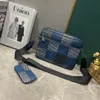 Lyx crossbody väska man designer väska män axelväska avtagbar blixtlås väska mynt plånbok läder dukväskor för män väska på handväska högkvalitativ 3 -bitar set väska