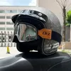 Casques de moto Casque Orz pour hommes et femmes Certification 3C 3/4 Rétro Demi-Trajet Toutes saisons