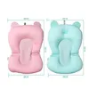 Baby Shower Bad Tub Pad Foldbar Baby Bath Seat Support Mat Stol Född badkar kudde spädbarn Anti-halk Mjuk kroppskudde 240228