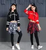 NEW Girls Boys Loose Jazz Hip Hop Dance Competition Costume Hoodie Shirt Tops Pantskirt Teens Kids Breakdancing Performance Clothi6059525