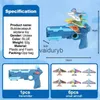 Sand Play Water Fun Gun Toys Aircraft Launch Bubble Launcher ve 6 Küçük Çocuk Oyunu Çekim H240308