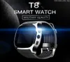 T8 Bluetooth montre intelligente avec caméra téléphone Mate carte SIM podomètre vie étanche pour Android iOS SmartWatch android smartwatch 5401963