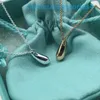 2024 Designer di gioielli Collane con ciondolo di marca S925 Gocciolina in argento sterling per le donne Luce Piccolo mercato Nuovo collare Catena Vento freddo Accessori Gancio in oro