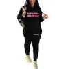 2024 Women Designer Hoodies Two Piece Set Tracksuits Long Sleeve Hooded Sweatshirt Pants Outfits Jogging Sport Suit Fashion Letter Print Sportswear Size S-5XL