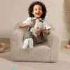 Housses de chaise pour enfants en mousse Sherpa douce et douillette pour garçons et filles, gris clair