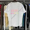 24SS Europe Magliette da uomo firmate Tee Summer Splash Ink Dipinte a mano Graffiti maglietta uomo donna lettera stampata T-shirt Street Casual Oversize Magliette in cotone