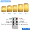 Veilleuses Brelong LED Simation Bougie Type De Batterie Sans Flamme 5 Nuits Avec Télécommande Livraison Directe Lumières Éclairage Intérieur Dheet