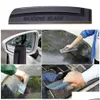 Autres accessoires d'intérieur Nouveau anti-rayures Soft Sile Handy Squeegee Outils d'emballage de voiture Fenêtre d'eau Essuie-glace Lame de séchage Propre Scra Film Scr Dhmxz