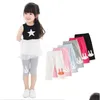 Trousers Girls Summer Leggings Rabbit Kids Knee Length Pants Leggins Five Trouser Elastic Modal Cotton Candy Color Children Leginsy Dhvad