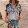 Women's T Shirts T-shirts toppar kvinnor kläder 2024 sommar kort ärm avslappnad lös blus skjorta tees elegant pullover överdimensionerad kvinna y2k