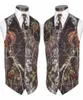 2020 Custom Made Bescheiden Camo Bruidegom Vesten Rustiek Bruiloft Vest Boomstam Bladeren Lente Camouflage Slim Fit Men039s Vesten 2 Stuk5599273