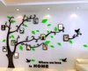 Avtagbar 3D PO Tree Acrylic Wall Sticker för House Living Room Decor Stickers Wallpaper3962854