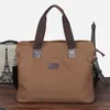 Wallets Casual Canvas Men's Briefcase Large Capacity Handbag Fashion Zipper Male Shoulder Messenger Bag Business Laptop