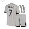 サッカージャージーS Mbappe Sergio Ramos Paris 2023 2024 Markinhos Wijnaldum Verratti Child Suit Football Shirts 22 23 24 Kimpembeh2403088