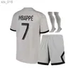 Voetbalshirts S Mbappe Sergio Ramos Parijs 2023 2024 Marquinhos Wijnaldum Verratti Icardi Kinderpak Voetbalshirts 22 23 24 KimpembeH240308