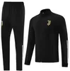 Juventus Tracksuit 2023 2024 Soccer Jerseys Jacket Di Maria Vlahovic Chiesa 23 24 Juventus Training Suit Men Kit Football Kit Uniform Sportwear Full Zip Jacket