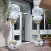 Decoração de festa 2m ajustável ballon coluna suporte kit com suporte de torre de balão para casamento aniversário chá de bebê decorações de natal