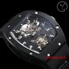 YS RM001 WATCH MET ZWISS STANDAARD HANDGANG ECHTE VLIEKWEEL Mechanische beweging Dubbel haarstaaf Doos Normaal werking Dual Kinetic Energy Display Saffier Glas