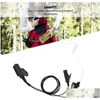 Walkie Talkie Oppxun Rectangar Pair Duct Headset für Motorola Ht1000 Pr1500 Xts1500 Xts2000 Xts2500 Xts3000 Xts3500 Xts5000 Drop Deli Dh0Ib