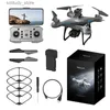 DRONES KY102 RC DRONE 4K Professionell Dual Camera Aerial Photography 360 Hinder Undvikande Optiskt flöde Fyra Axis RC Aircraft Q240308