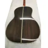 Продвижение акустической гитары из цельного дерева серии oo42 с черными пальцами и инкрустацией из морского ушка.
