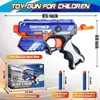 Gun Toys Tisnerf Manuellt leksaker Soft Bullets Guns Blasting Gun Toys med 10st Foam Darts Toy Guns For Boys Girls Kids and Teensl2403