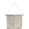 Tapisseries macramé tenture murale tapisserie ornement poche de rangement moderne tissé à la main pour dortoir ferme cadeau d'anniversaire