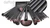 Makeup Brushes New Makeup Brushes Makeup Tools 32st Professional Brush Set Horse Hair Black High Quality DHL Shipping+Gift 240308