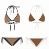 Maillots de bain pour femmes Classics Letter Bikini Set Designer Deux Pièces Bikinis 2024 Halter Sexy Rembourré Push Up Maillot De Bain XL Maillots De Bain Tendance Femmes Maillots De Bain Biquinis