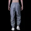 Pants New Mens Geometric Print Reflective Jogger Weapants Fluorescerande byxor Harajuku Hip Hop Dance Festival Rave Night Sport Pants