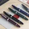 MAJOHN P136 METAL KOPPER Kolvharts Fountain Pen 20 Ink Windows Effmflat NIB Office School Supplies Writing Gift 240306