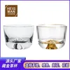 Tumblers Withered Customized Crystal Golden Mountain Tea Cup Gold Edge Glass Master Snow Bottom Transparent Roun