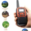 Walkie Talkie 2022.Walkie 2 Pcs Estação de rádio portátil de intercomunicação de longo alcance para equipe de construção de segurança Brigada de incêndio Equipe de cozinha DHC5B