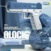 Gun Toys 2023 Nouveau pistolet à eau électrique Glock pistolet jouet de tir entièrement automatique été eau plage jouet pour enfants garçons filles adultes L2403